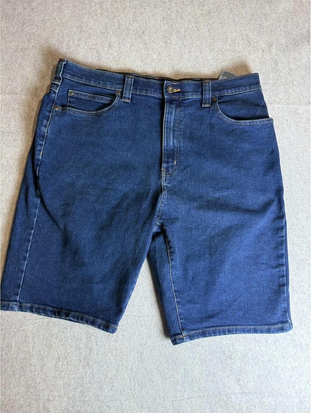 Dickies Mens Carpenter Denim Jorts Jean Shorts Medium Wash Blue Size 38